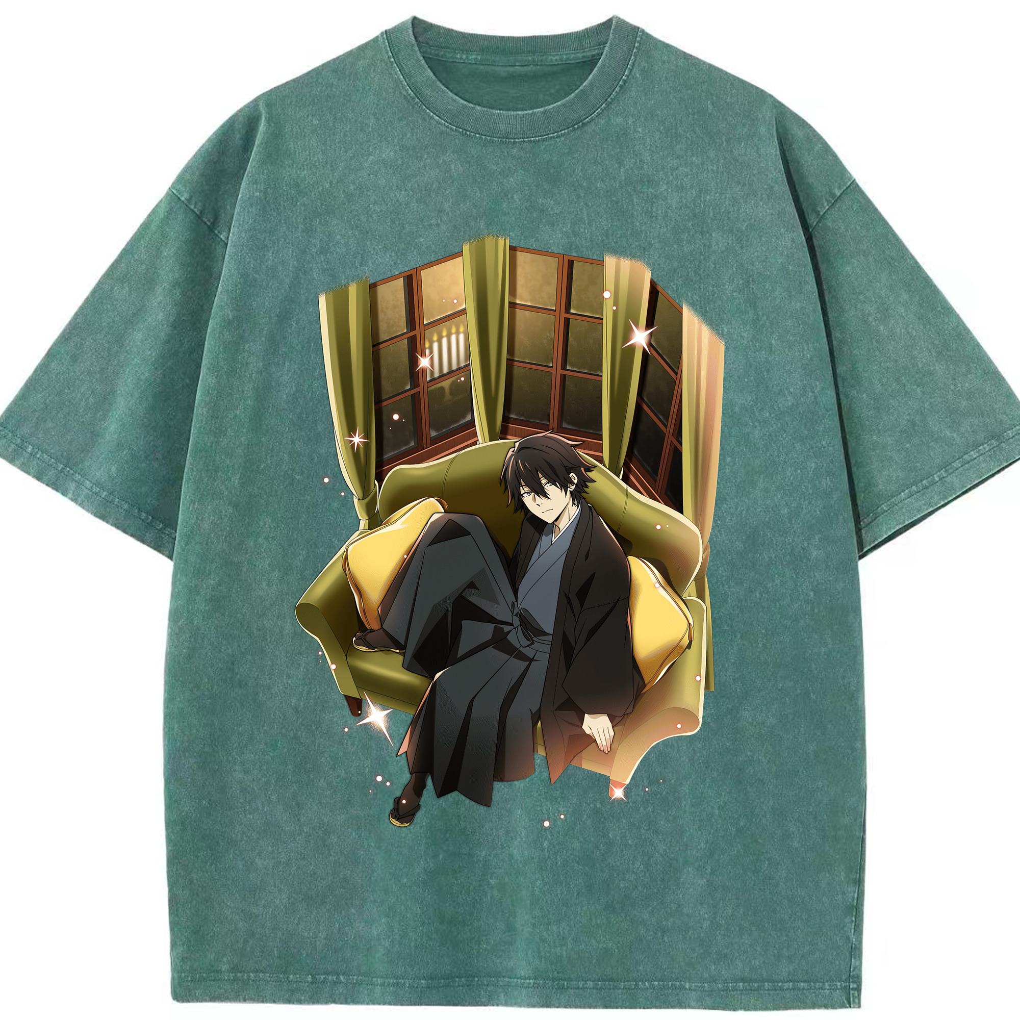 （画像用） 文豪ストレイドッグス Bungo Stray Dogs 綿100% ヴィンテージ風 半袖Tシャツ（フロントプリント）
